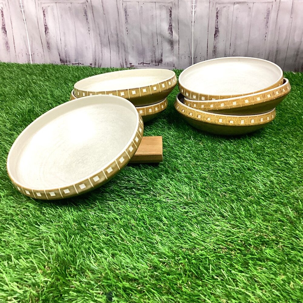Vintage Kasuga Showa Moonglow Bowls Japan Mid Century 6